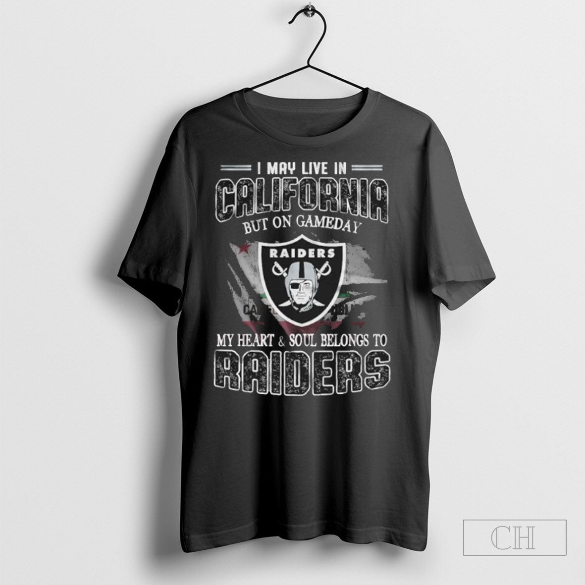 I May Live In California But On Game Day My Heart And - Adult & Kids T-Shirts, Sweatshirts & Hoodies apparel design preview 1