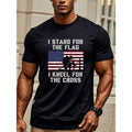 I Stand Flag Kneel Cross Weekend Casual Crew Neck - Adult & Kids T-Shirts, Sweatshirts & Hoodies apparel design preview 1