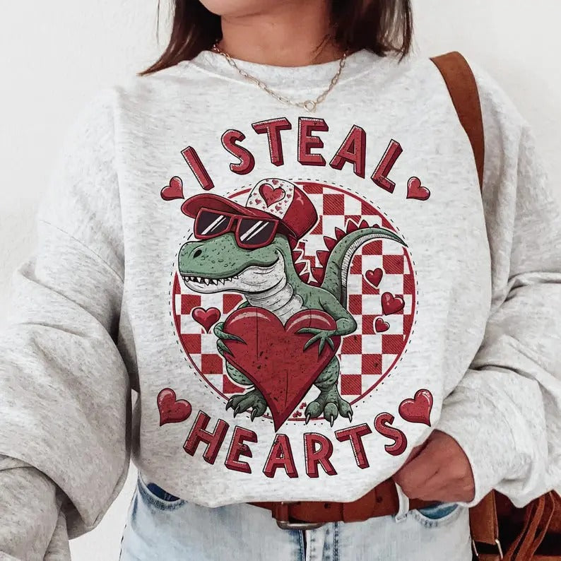 I Steal Hearts Sweatshirt_Sweatshirt Woman Man - Adult & Kids T-Shirts, Sweatshirts & Hoodies apparel design preview 1