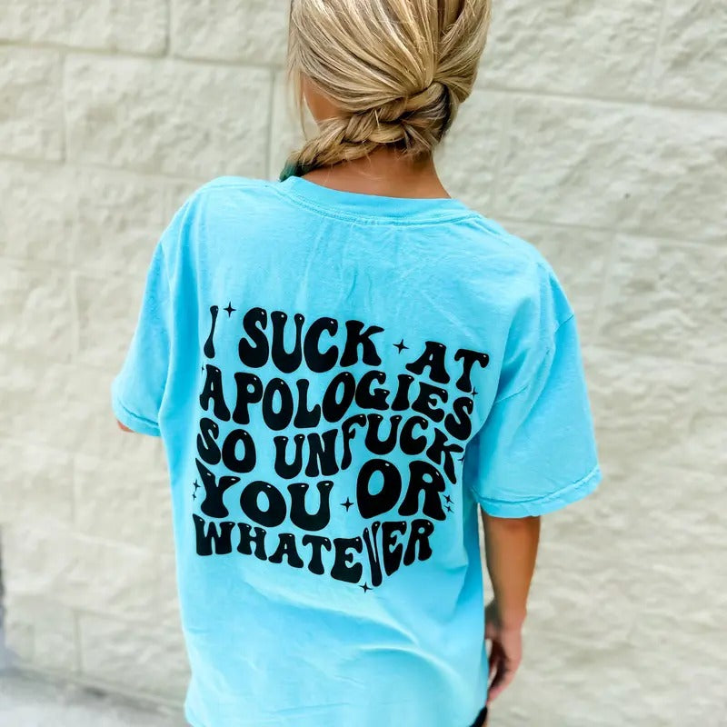 I Suck Apologies - Adult & Kids T-Shirts, Sweatshirts & Hoodies apparel design preview 1