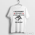 I Support Putting Animal Abusers To Sleep Dog - Adult & Kids T-Shirts, Sweatshirts & Hoodies apparel design preview 1