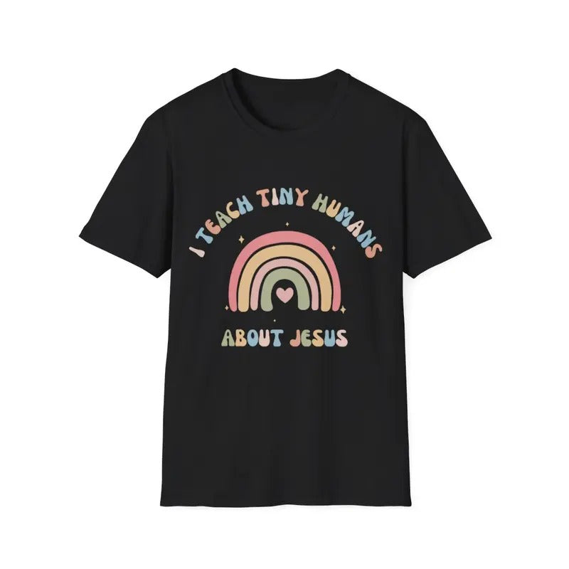 I Teach Tiny Humans About Jesus Menswear Top - Adult & Kids T-Shirts, Sweatshirts & Hoodies apparel design preview 1