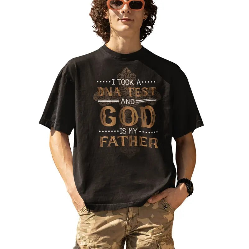 I Took Dna Test God Is My Father Christianity Quote - Adult & Kids T-Shirts, Sweatshirts & Hoodies apparel design preview 1