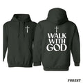I Walk God Casual Street Fleece Hooded Tops Perfect - Adult & Kids T-Shirts, Sweatshirts & Hoodies apparel design preview 1