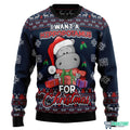 I Want A Hippopotamus For Christmas 3D Ugly Christmas Sweater - Holiday Gift product image