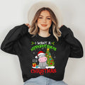 I Want Hippopotamus Xmas Hippo - Adult & Kids T-Shirts, Sweatshirts & Hoodies apparel design preview 1