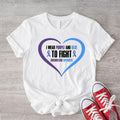 I Purple Blue Fight Ribbon Survivor Rheumatoid - Adult & Kids T-Shirts, Sweatshirts & Hoodies apparel design preview 1