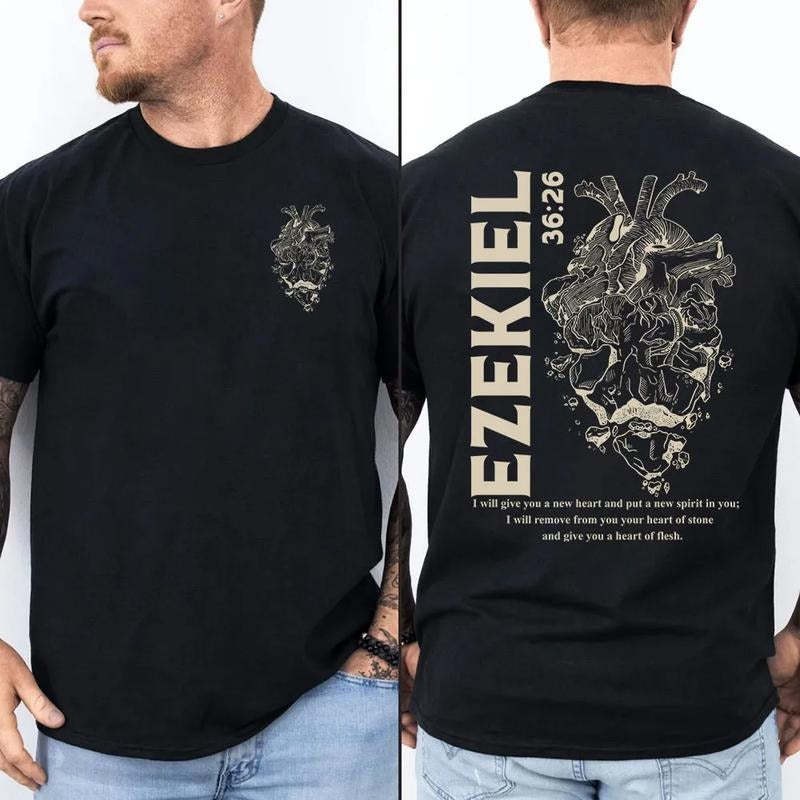 I Will Give You New Heart Put Spirit Christian Pure - Adult & Kids T-Shirts, Sweatshirts & Hoodies apparel design preview 1