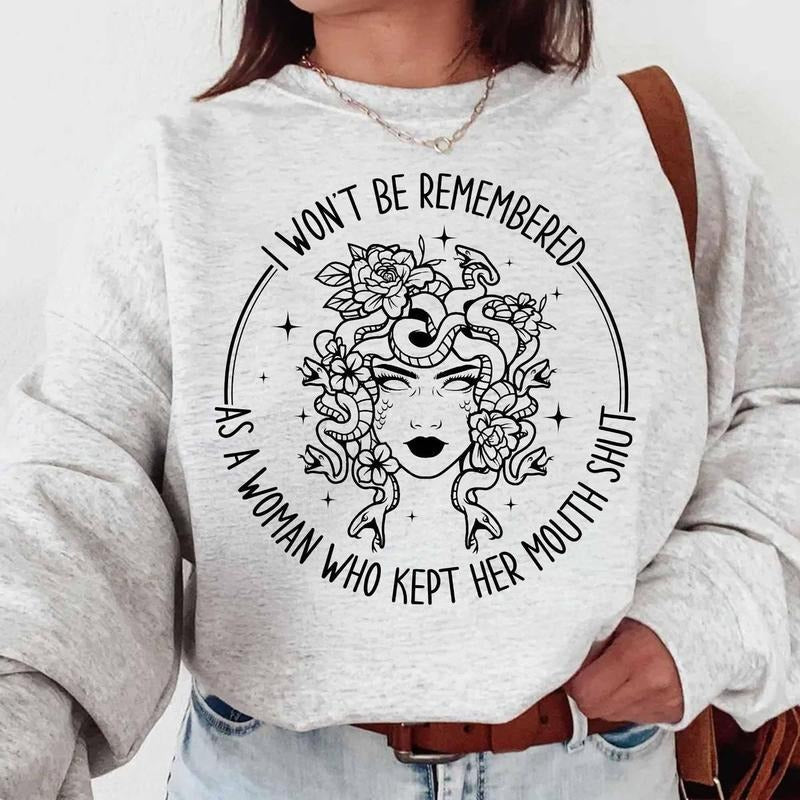 I Won'T Be Remembered As Woman Who Kept Her Mouth - Adult & Kids T-Shirts, Sweatshirts & Hoodies apparel design preview 1