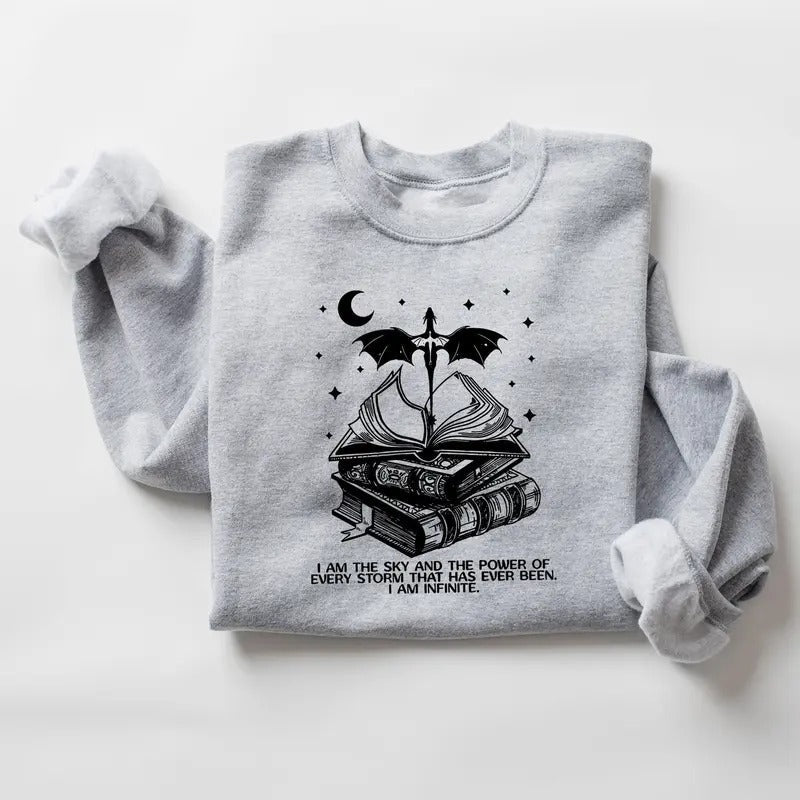 I Am Sky Cotton Classic Vintage Basgiath War College - Adult & Kids T-Shirts, Sweatshirts & Hoodies apparel design preview 1