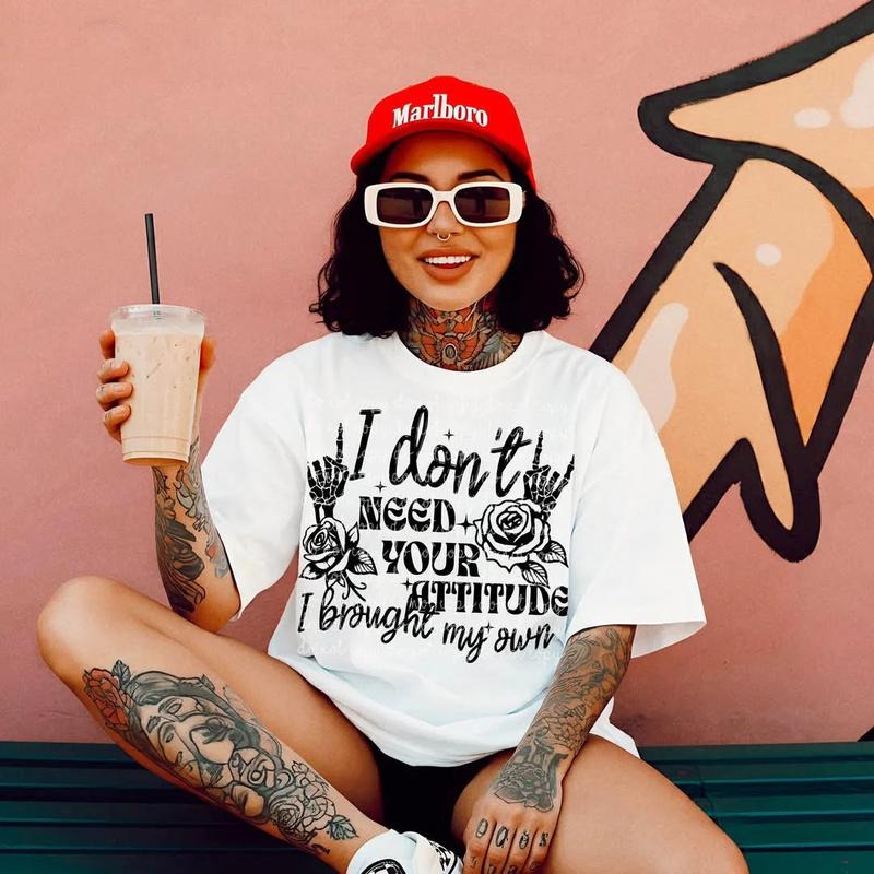 I Dont Need Your Attitude DTF Transfers THIS IS NOT - Adult & Kids T-Shirts, Sweatshirts & Hoodies apparel design preview 1