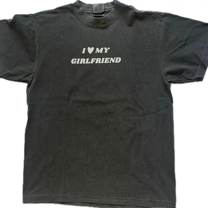 I Love My Girlfriend Him Her Heart Menswear Classic - Adult & Kids T-Shirts, Sweatshirts & Hoodies apparel design preview 1