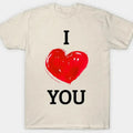 I Love You <3 Heart Cotton - Adult & Kids T-Shirts, Sweatshirts & Hoodies apparel design preview 1