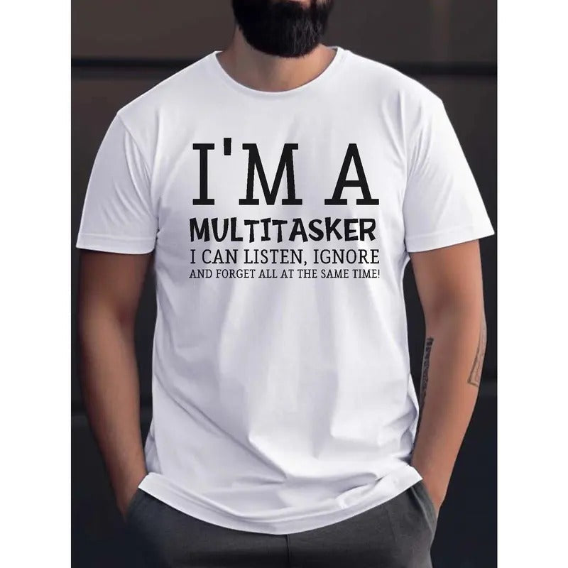 I'M Multitasker Print Casual Short Sleeve Summer Made - Adult & Kids T-Shirts, Sweatshirts & Hoodies apparel design preview 1