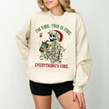 I'M Fine Skeleton Mental Health Everything Is Funny - Adult & Kids T-Shirts, Sweatshirts & Hoodies apparel design preview 1