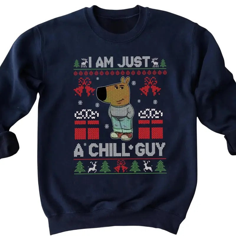 I'M Just Chill Guy Funny My New Character Meme - Adult & Kids T-Shirts, Sweatshirts & Hoodies apparel design preview 1