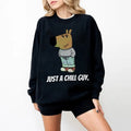 I'M Just Chill Guy Dog Funny Viral Trending Meme Xmas - Adult & Kids T-Shirts, Sweatshirts & Hoodies apparel design preview 1