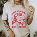 I'M Made Out Glitter Wine Anxiety Snarky Vintage - Adult & Kids T-Shirts, Sweatshirts & Hoodies apparel design preview 1