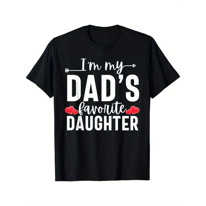 I'M My Dad'S Favorite Daughter Funny Made USA - Adult & Kids T-Shirts, Sweatshirts & Hoodies apparel design preview 1