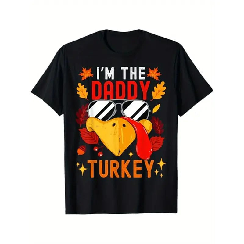I'M Daddy Turkey Matching Family Autumn Thanksgiving - Adult & Kids T-Shirts, Sweatshirts & Hoodies apparel design preview 1