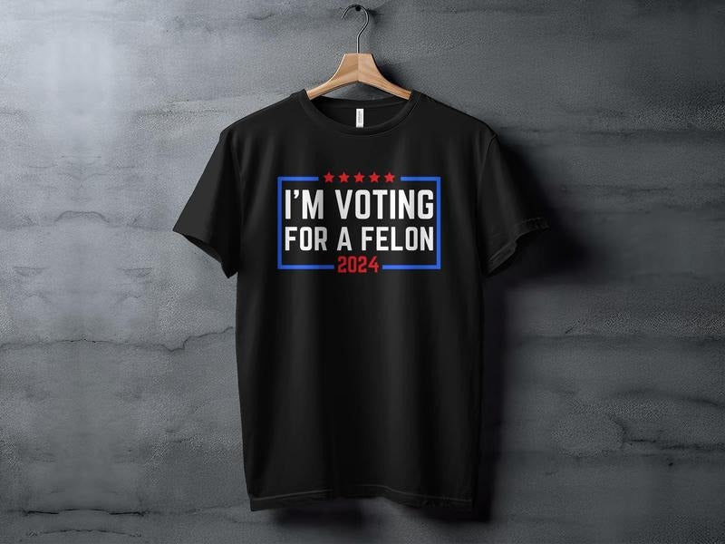 I'M Voting Felon 2024 - Adult & Kids T-Shirts, Sweatshirts & Hoodies apparel design preview 1