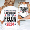 I'M Voting Felon Trump President 2024 Republican Fix - Adult & Kids T-Shirts, Sweatshirts & Hoodies apparel design preview 1