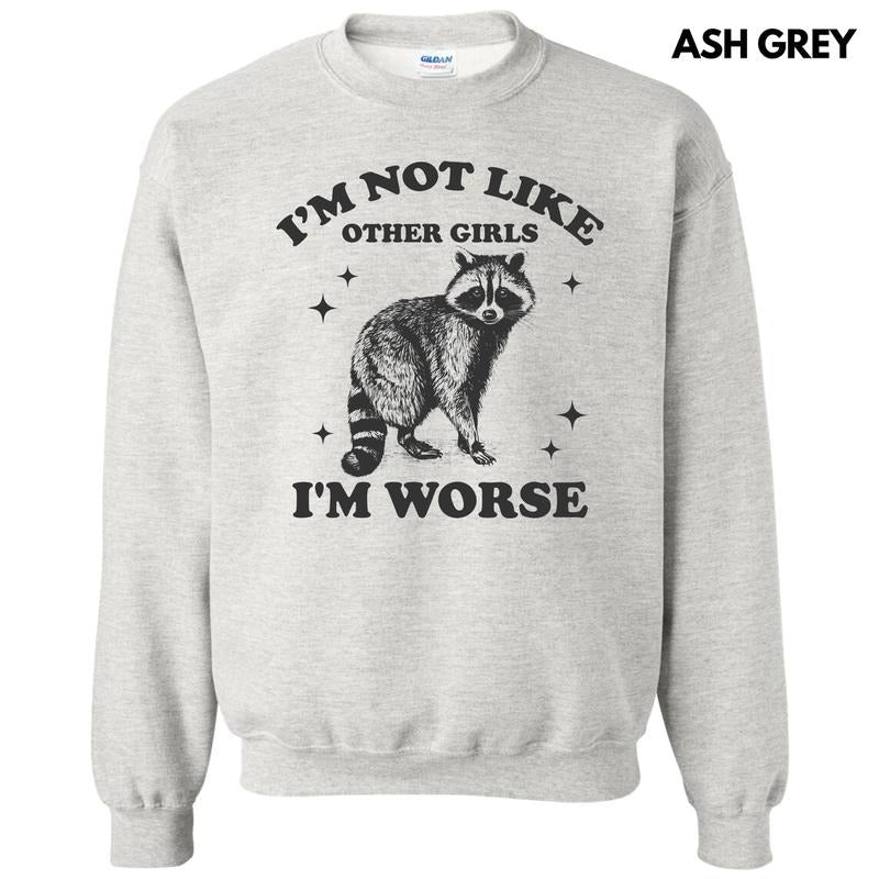 I'M Worse Racoon 'NLB' - Adult & Kids T-Shirts, Sweatshirts & Hoodies apparel design preview 1