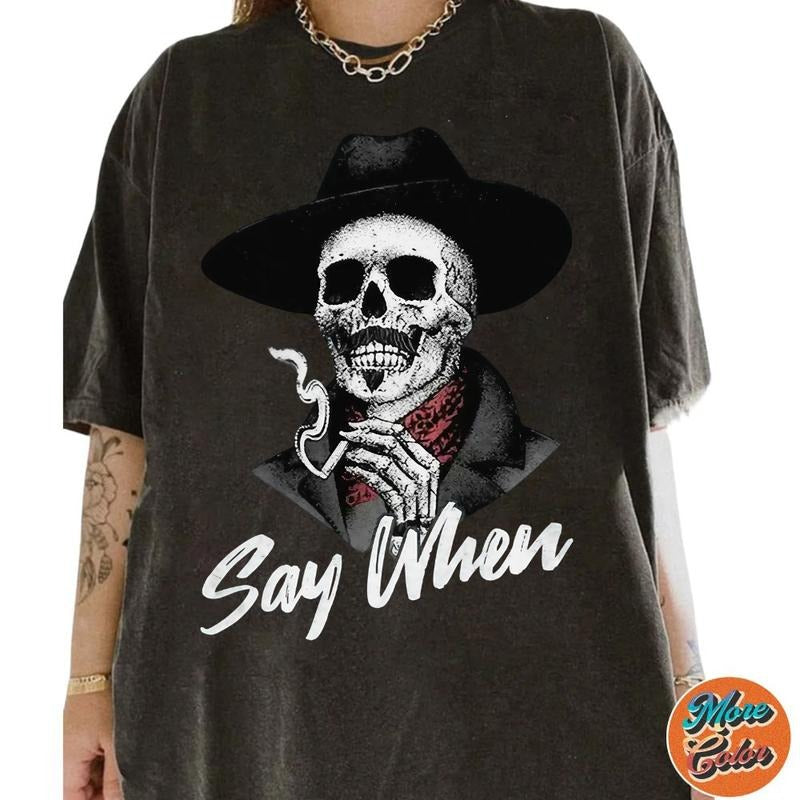 I'M Your Huckleberry Say When Val Kilmer Cowboy Doc - Adult & Kids T-Shirts, Sweatshirts & Hoodies apparel design preview 1