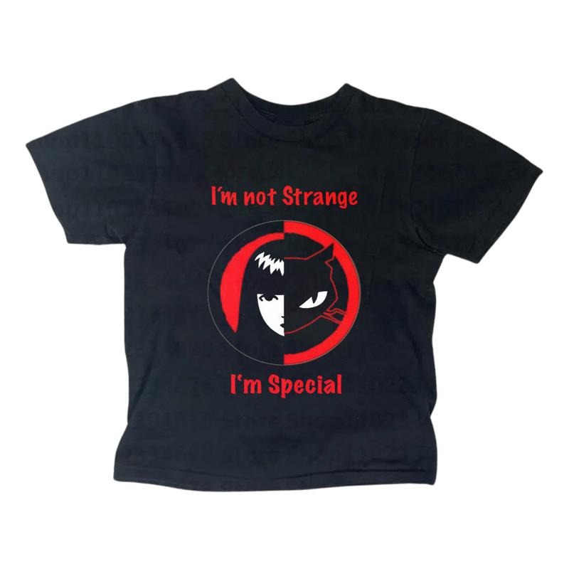 I'M Not Strange Baby Gothic Emo Girl Y2k Top - Adult & Kids T-Shirts, Sweatshirts & Hoodies apparel design preview 1