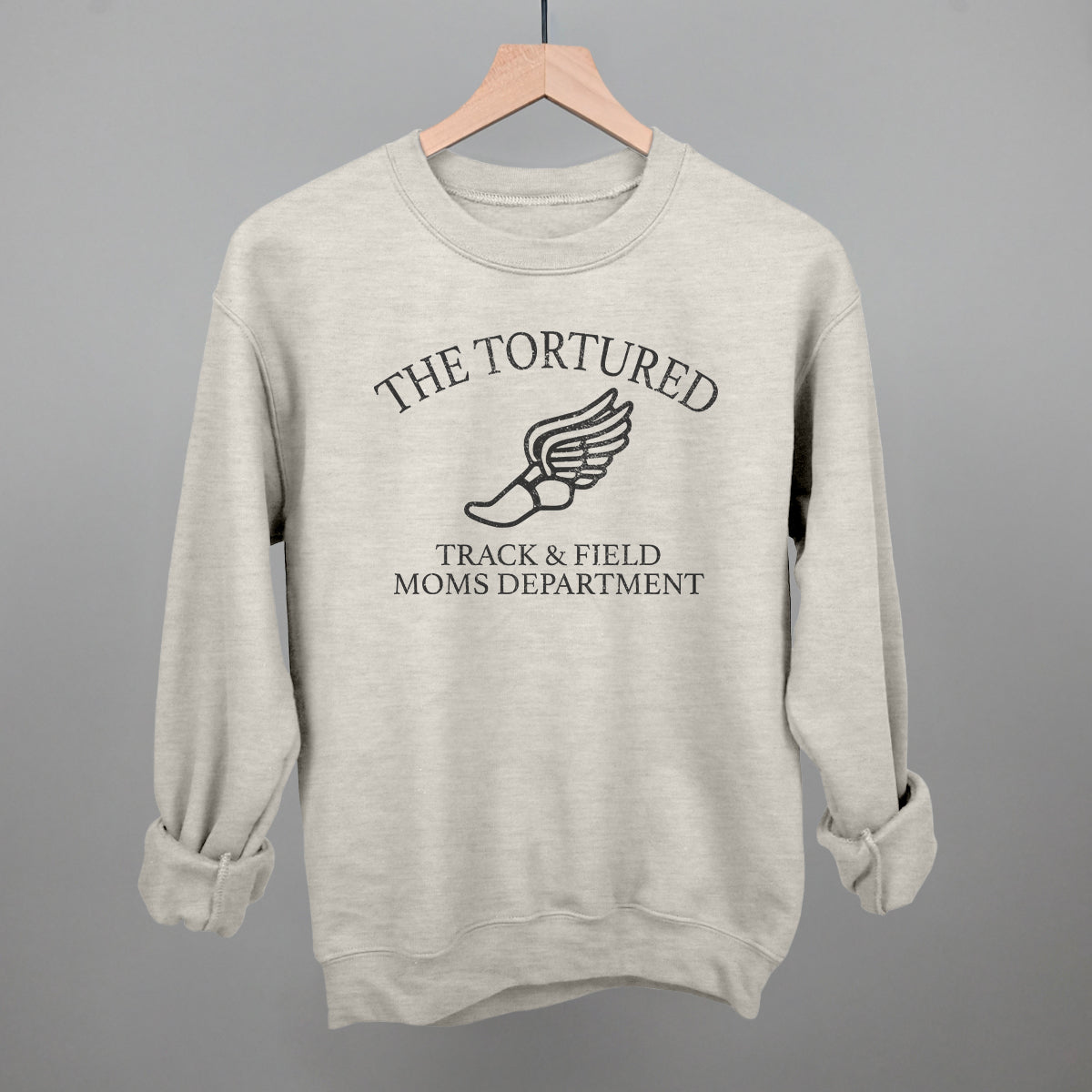 Tortured Track Field Moms Department - Adult & Kids T-Shirts, Sweatshirts & Hoodies apparel design preview 1