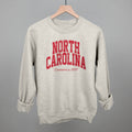 North Carolina Varsity Arch (Red) - Adult & Kids T-Shirts, Sweatshirts & Hoodies apparel design preview 1
