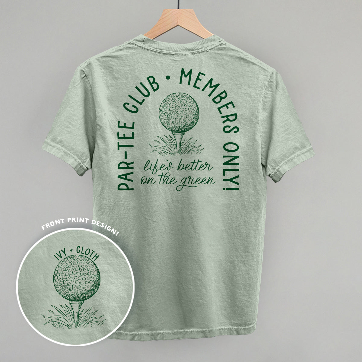 Par Club (Back Print) - Adult & Kids T-Shirts, Sweatshirts & Hoodies apparel design preview 1