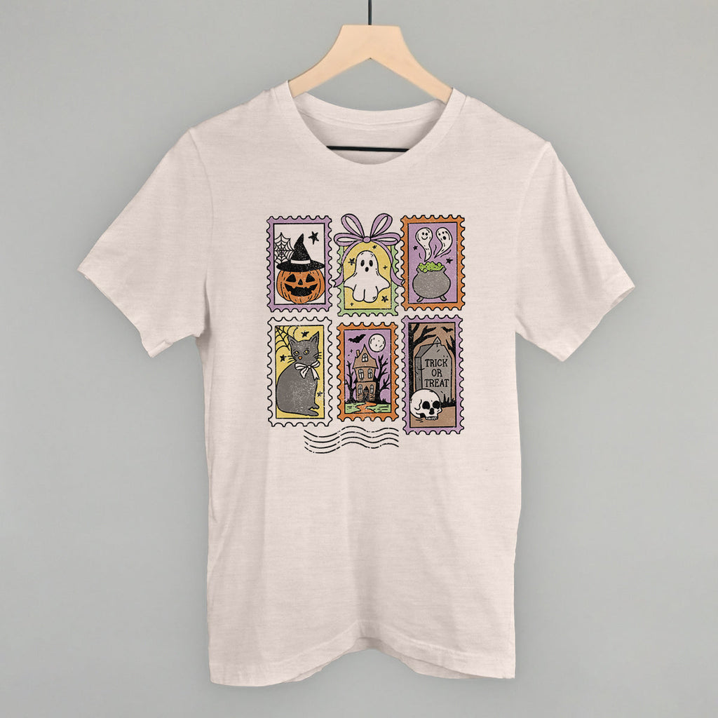 Spooky Postage Stamps - Adult & Kids T-Shirts, Sweatshirts & Hoodies apparel design preview 1