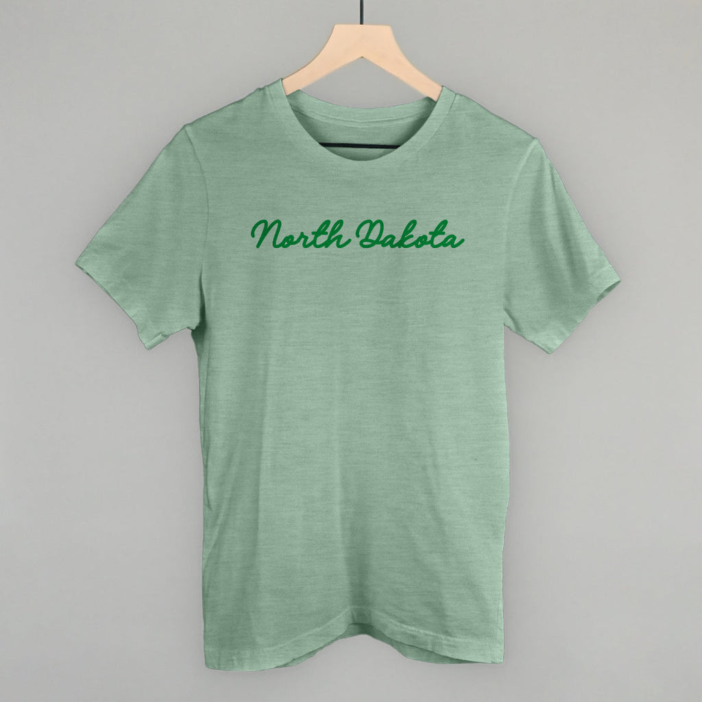 North Dakota Script - Adult & Kids T-Shirts, Sweatshirts & Hoodies apparel design preview 1