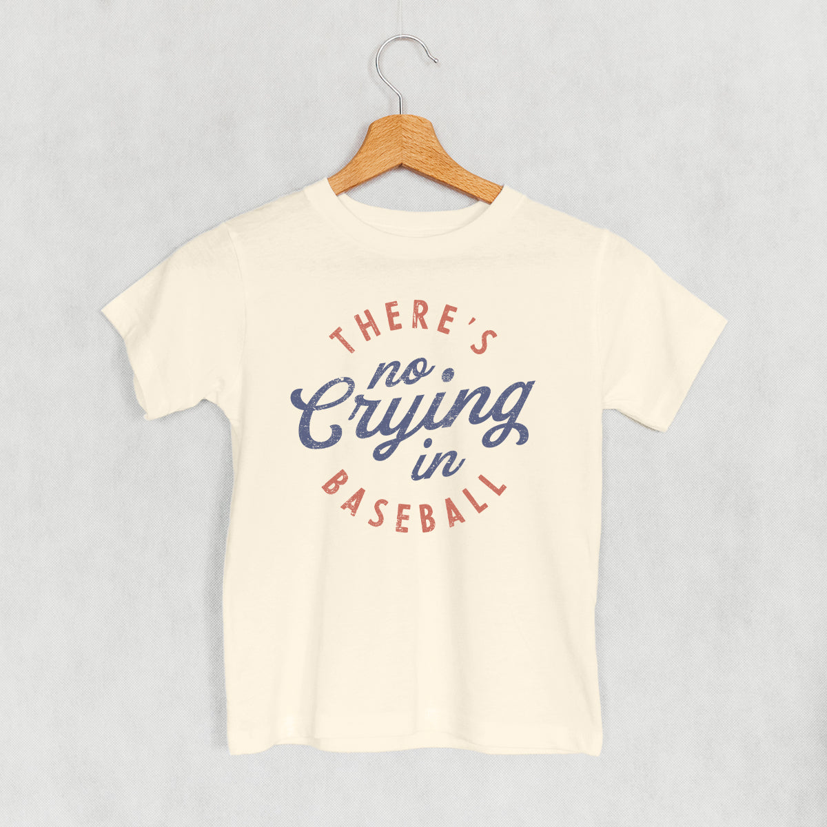 There'S No Crying Baseball - Adult & Kids T-Shirts, Sweatshirts & Hoodies apparel design preview 1
