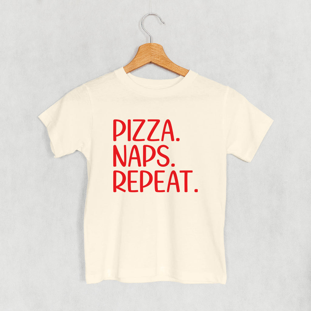 Pizza Naps Repeat - Adult & Kids T-Shirts, Sweatshirts & Hoodies apparel design preview 1