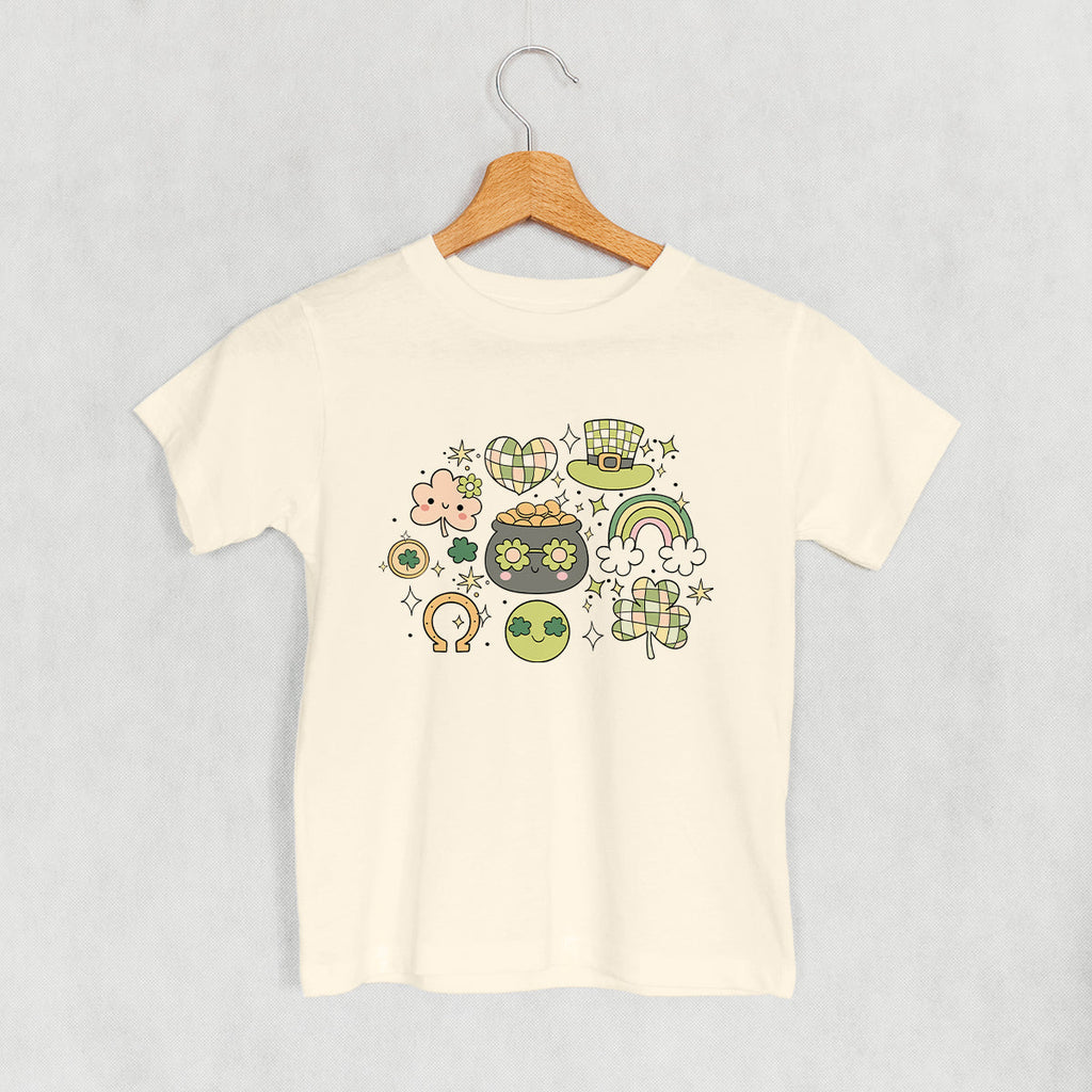 Pastel St. Patricks Doodles - Adult & Kids T-Shirts, Sweatshirts & Hoodies apparel design preview 1