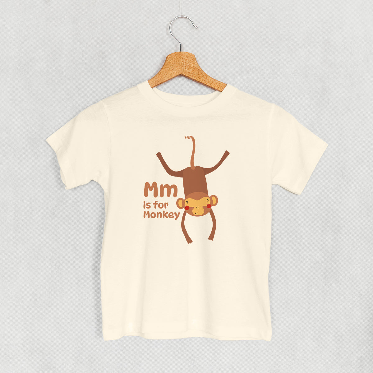 M Is Monkey - Adult & Kids T-Shirts, Sweatshirts & Hoodies apparel design preview 1