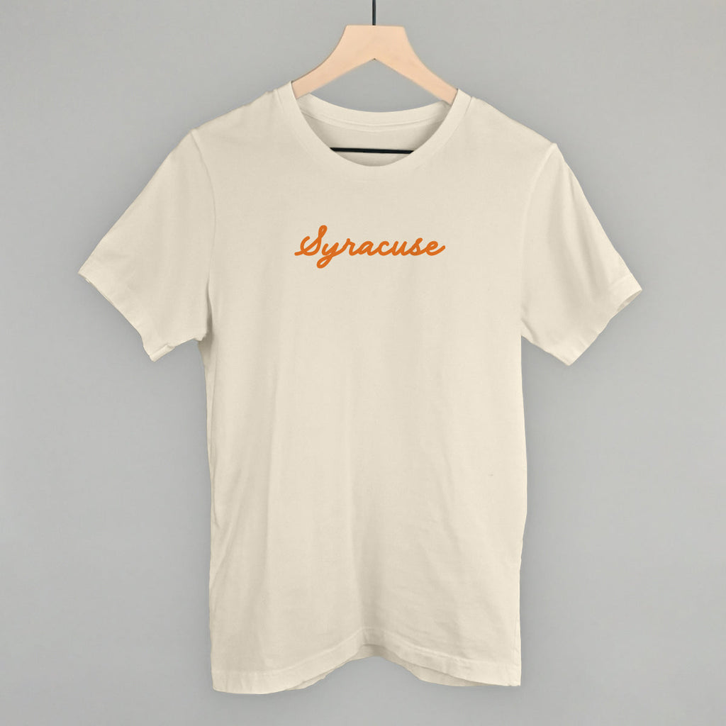 Syracuse Script - Adult & Kids T-Shirts, Sweatshirts & Hoodies apparel design preview 1