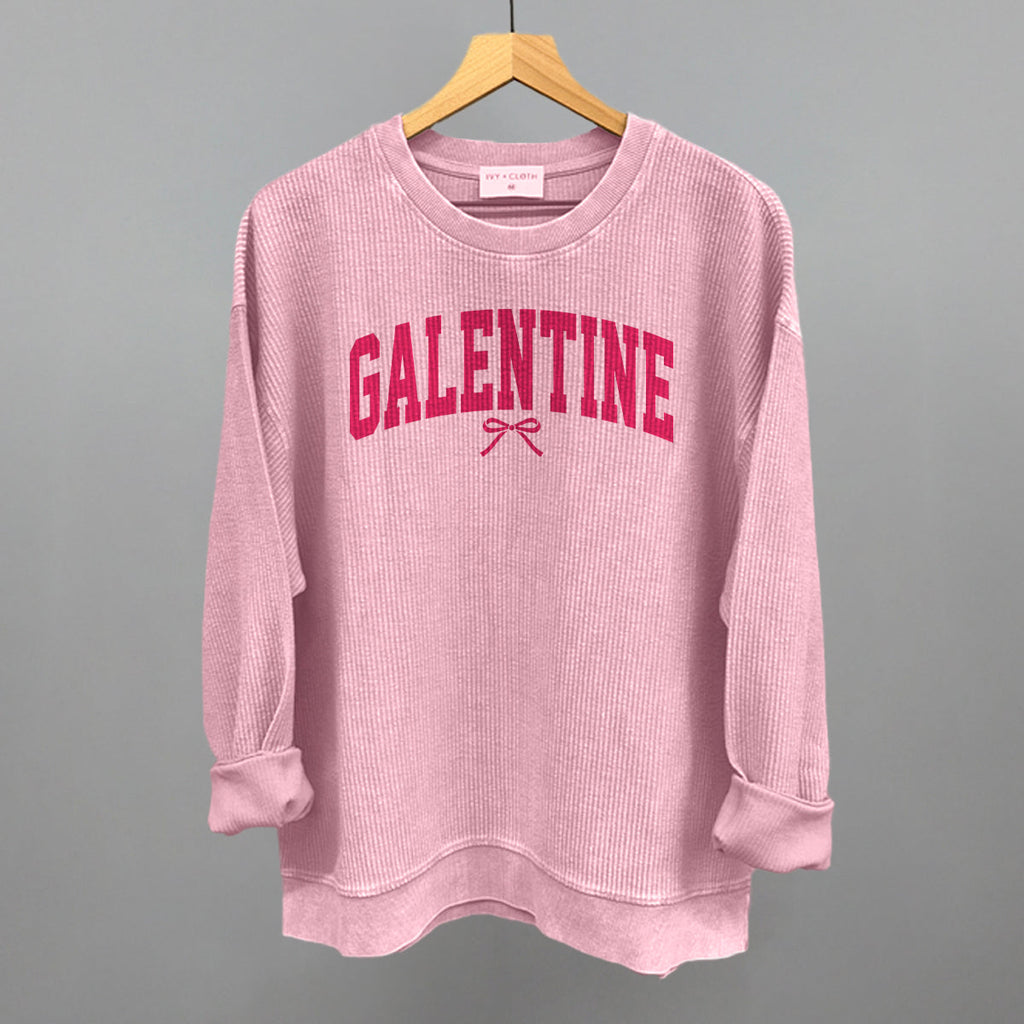 Galentine (Collegiate Bow) - Adult & Kids T-Shirts, Sweatshirts & Hoodies apparel design preview 1