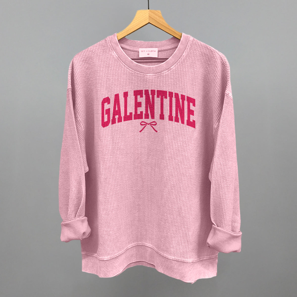 Galentine (Collegiate Bow) - Adult & Kids T-Shirts, Sweatshirts & Hoodies apparel design preview 1
