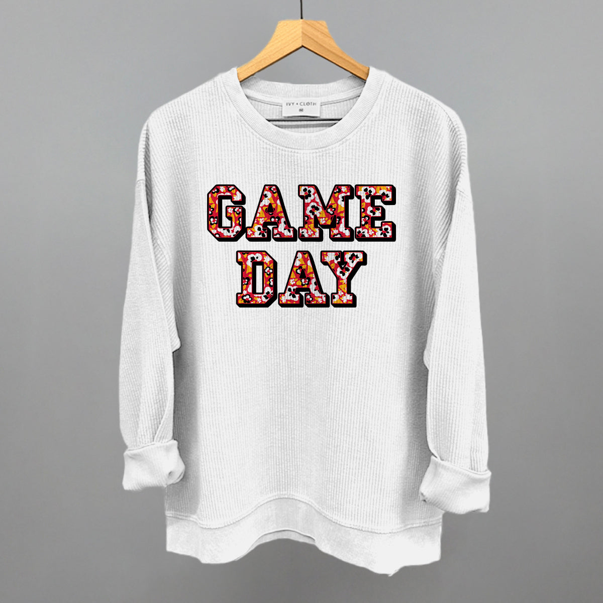 Game Day Floral KC - Adult & Kids T-Shirts, Sweatshirts & Hoodies apparel design preview 1