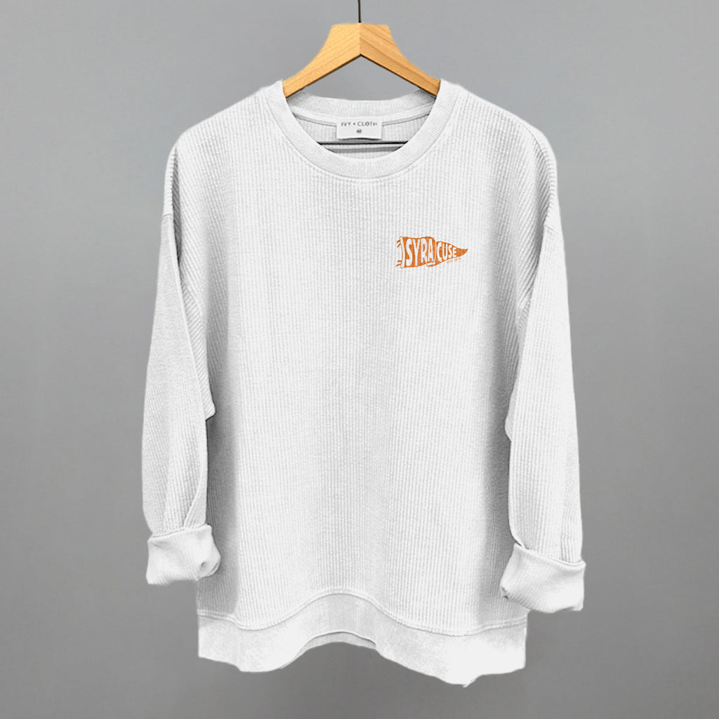 Syracuse Pennant Flag (Left Chest) - Adult & Kids T-Shirts, Sweatshirts & Hoodies apparel design preview 1