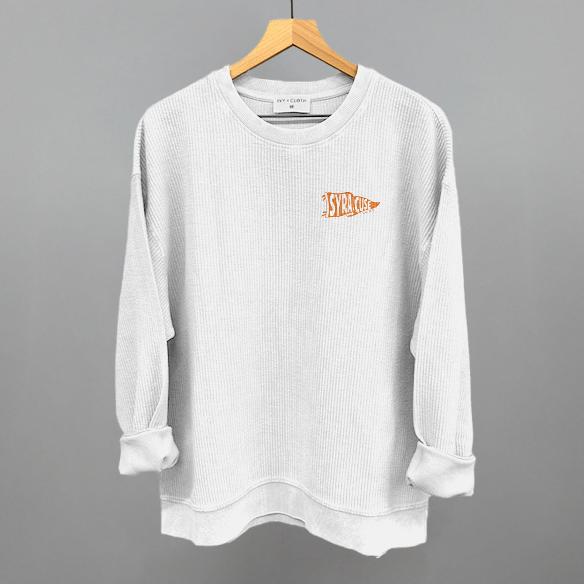 Syracuse Pennant Flag (Left Chest) - Adult & Kids T-Shirts, Sweatshirts & Hoodies apparel design preview 1