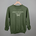 Peace Earth (Serif Bow) - Adult & Kids T-Shirts, Sweatshirts & Hoodies apparel design preview 1