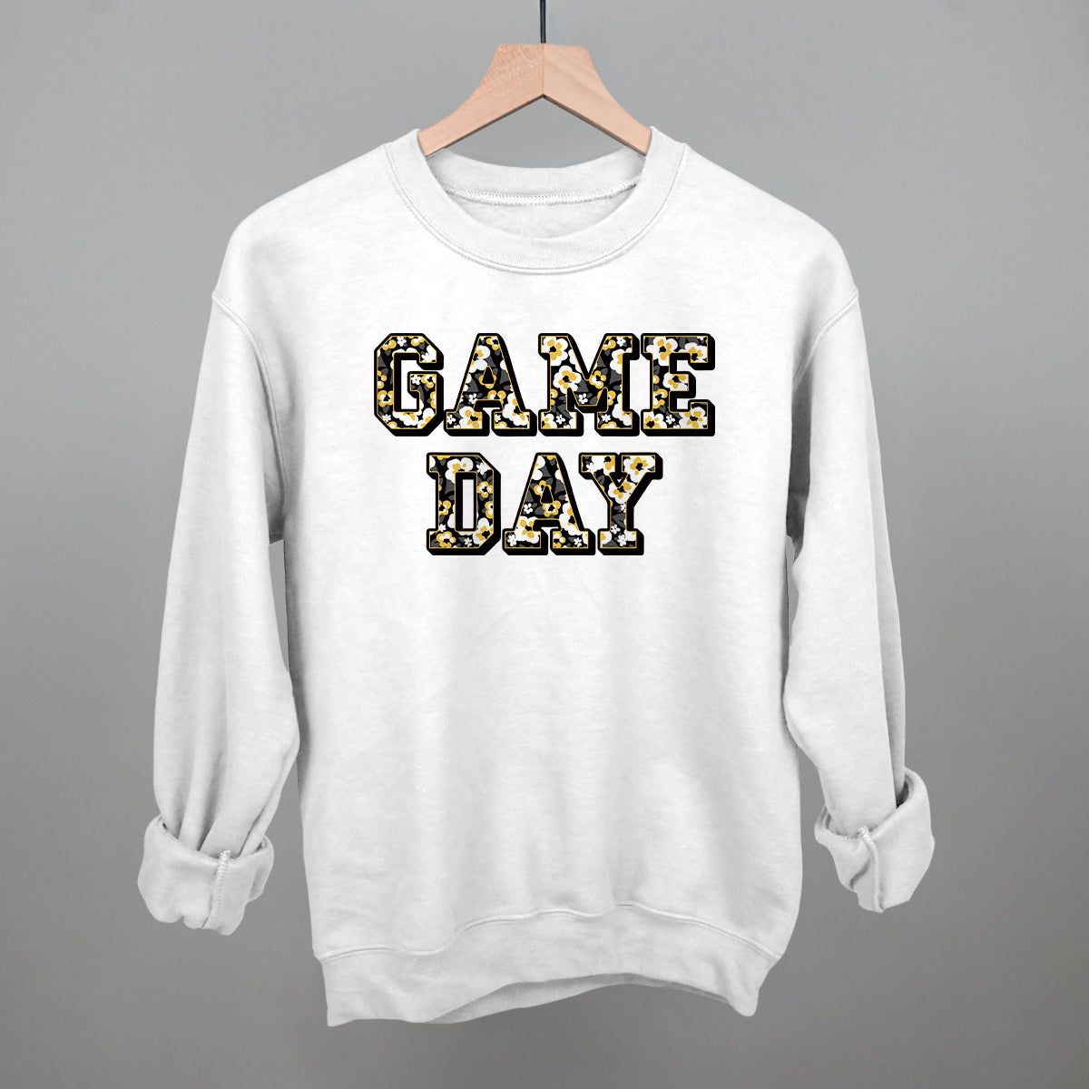 Game Day Floral PIT - Adult & Kids T-Shirts, Sweatshirts & Hoodies apparel design preview 1