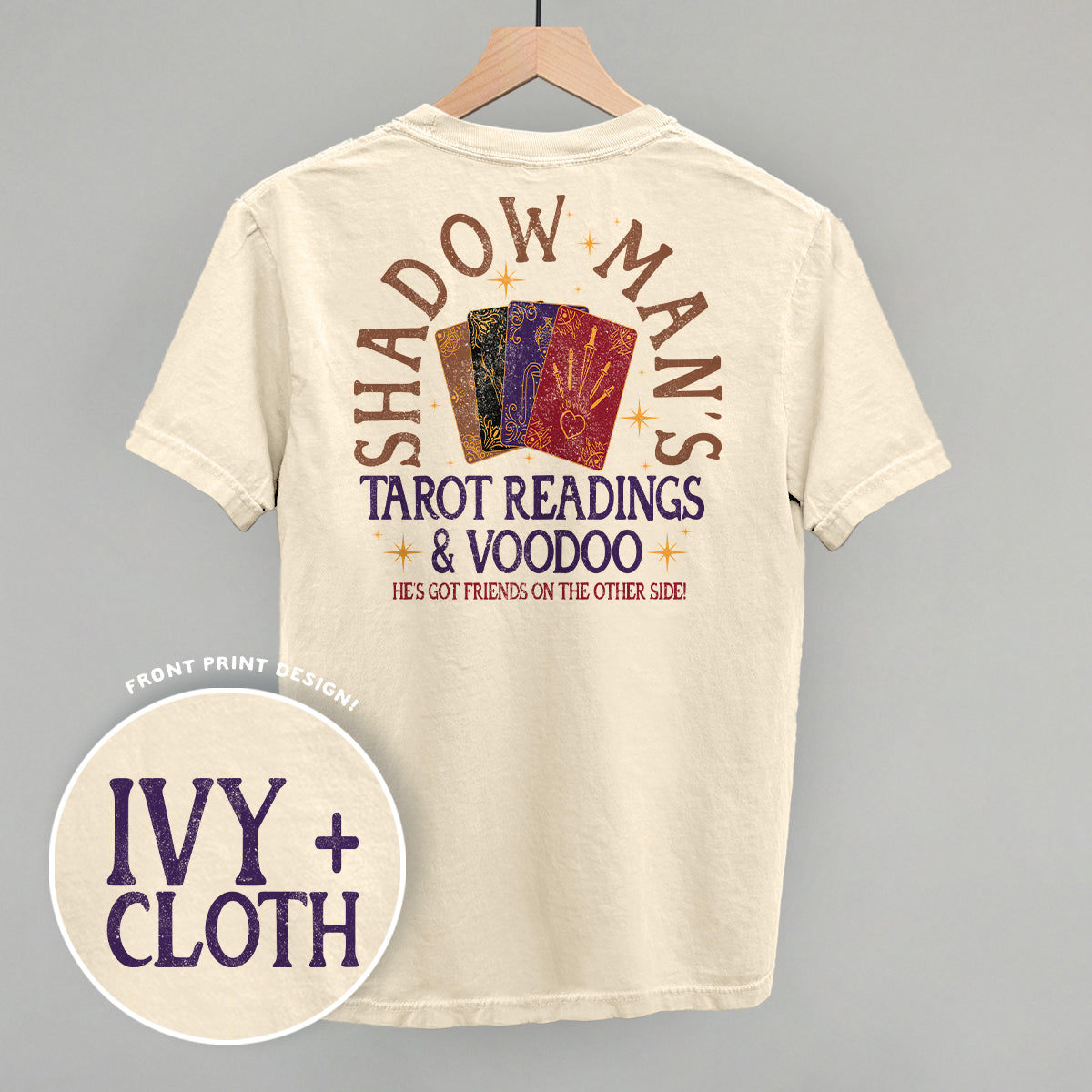 Shadow Man'S Tarot Readings (Back Print) - Adult & Kids T-Shirts, Sweatshirts & Hoodies apparel design preview 1