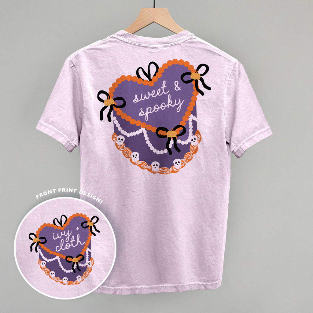 Sweet Spooky Vintage Cake (Back Print) - Adult & Kids T-Shirts, Sweatshirts & Hoodies apparel design preview 1