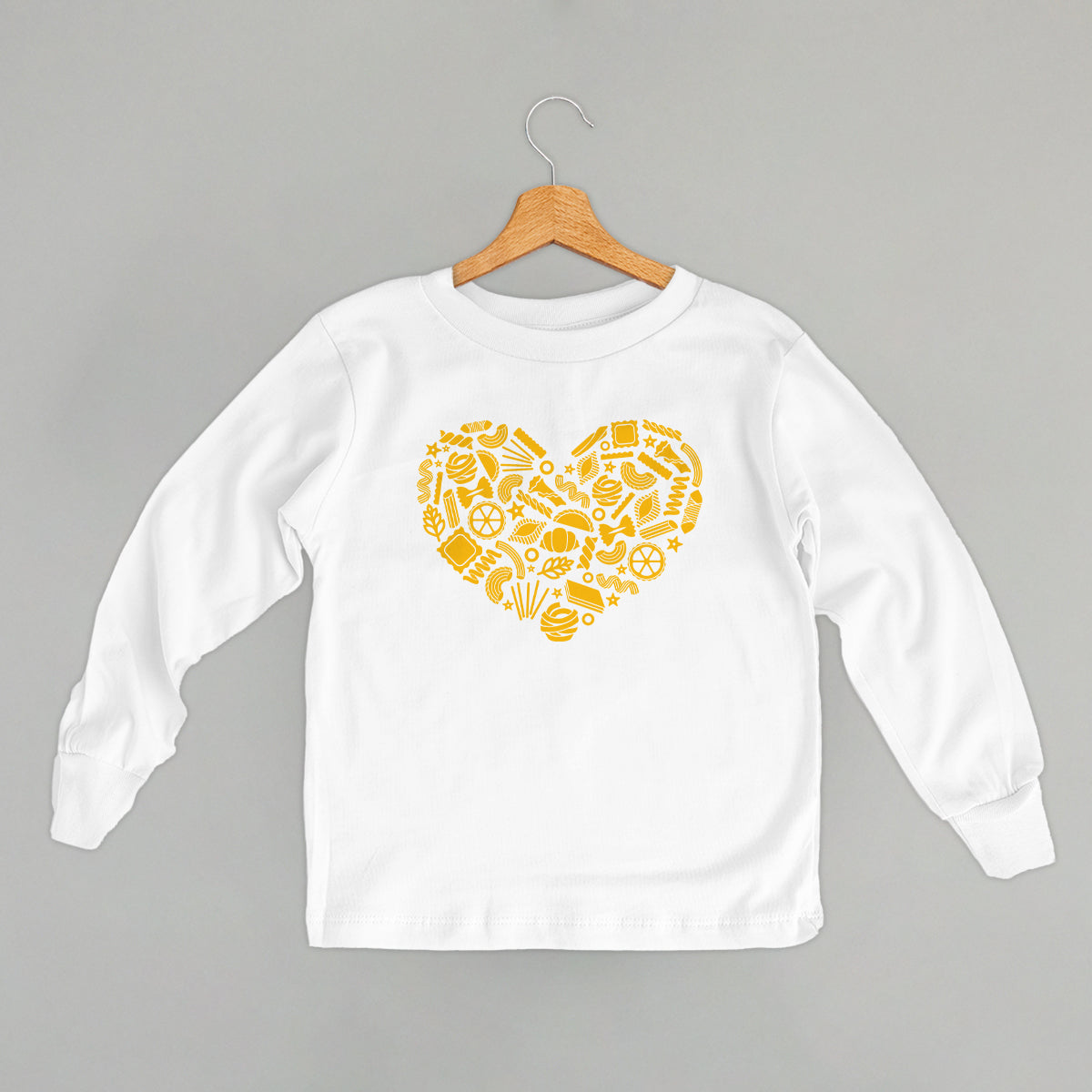 Pasta Heart - Adult & Kids T-Shirts, Sweatshirts & Hoodies apparel design preview 1