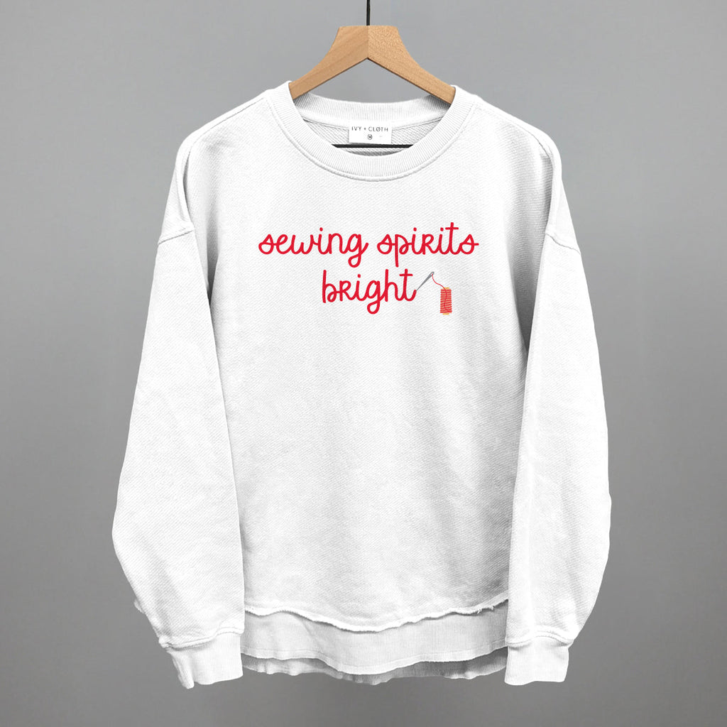 Sewing Spirits Bright - Adult & Kids T-Shirts, Sweatshirts & Hoodies apparel design preview 1